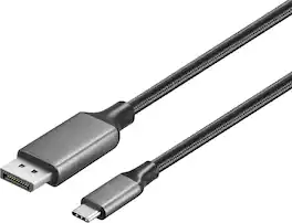 Insignia™ - 6 ft. USB-C to DisplayPort Cable - Black