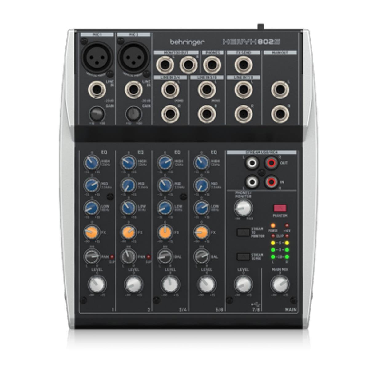 Behringer -0 802 CO FOC C MANICE LINE U&E MPN 9 MED EO E to to CICN 3 M NBO LON LEW LON PRANTEN FX FE FX BL RAM BAL BA LEVEL LEVEL LEVEL LEVEL MARN 2 3/4 5/8 2/8 MAIN