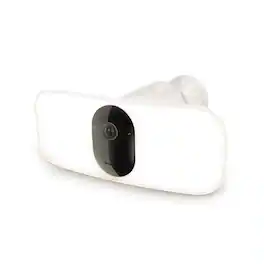 Arlo - Pro 3 Wireless Floodlight Security Camera 2K HDR - 2000-3000 Lumens, Rechargeable Battery, 1-Cam - White