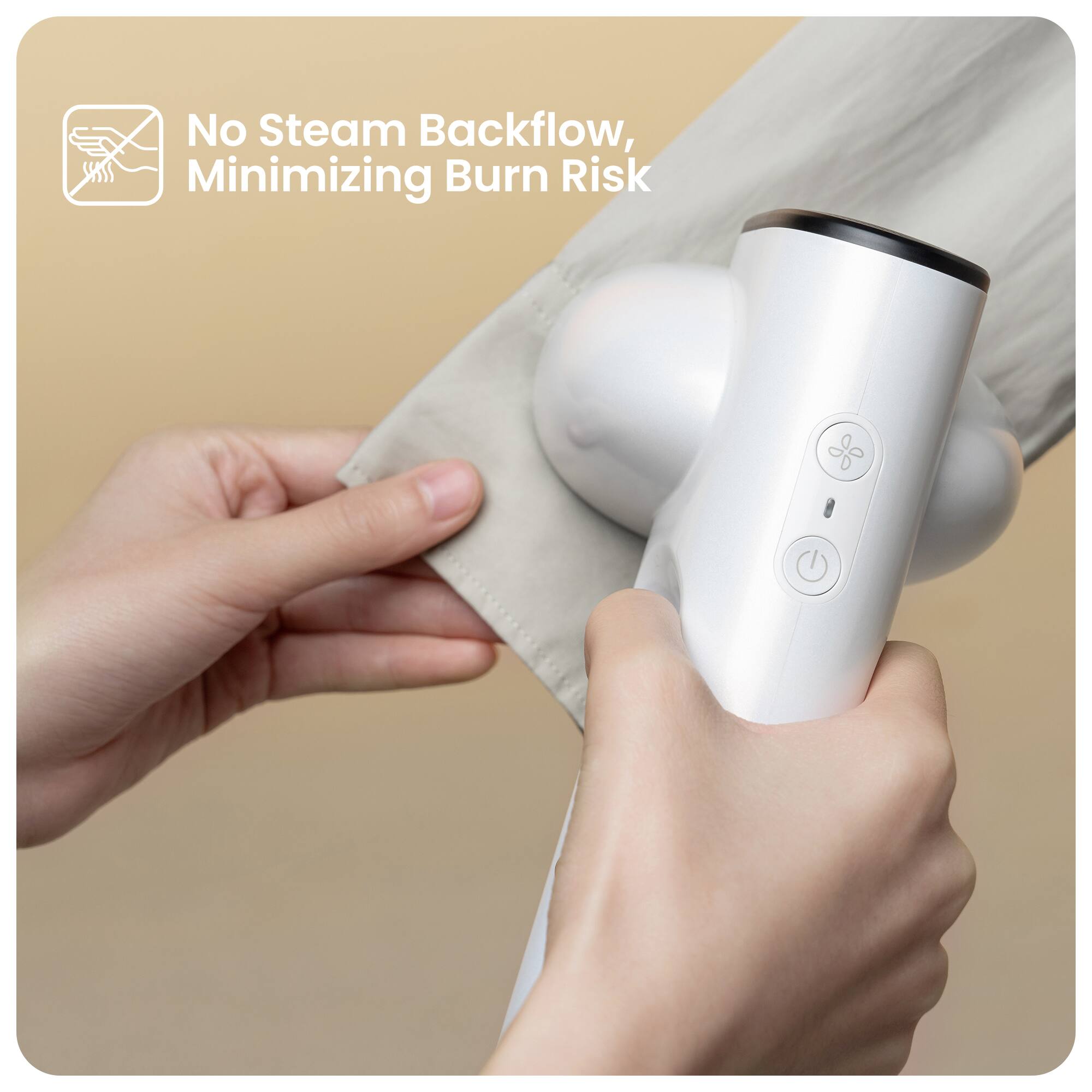 No Steam Backflow, Minimizing Burn Risk