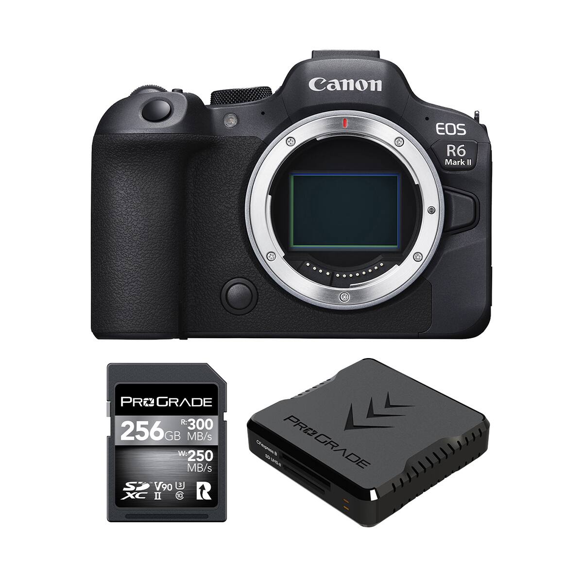 Canon EOS R6 Mark II

PROGRADE 300 256GB 300 MB/s W 250 MB/s S V90 XC

Crepress ER UHE-8 PROGRADE