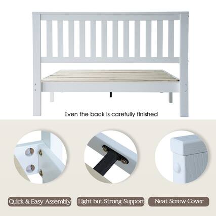 Even the back is carefully finished
Quick & Easy Assembly
Light but Strong Support
Neat Screw Cover