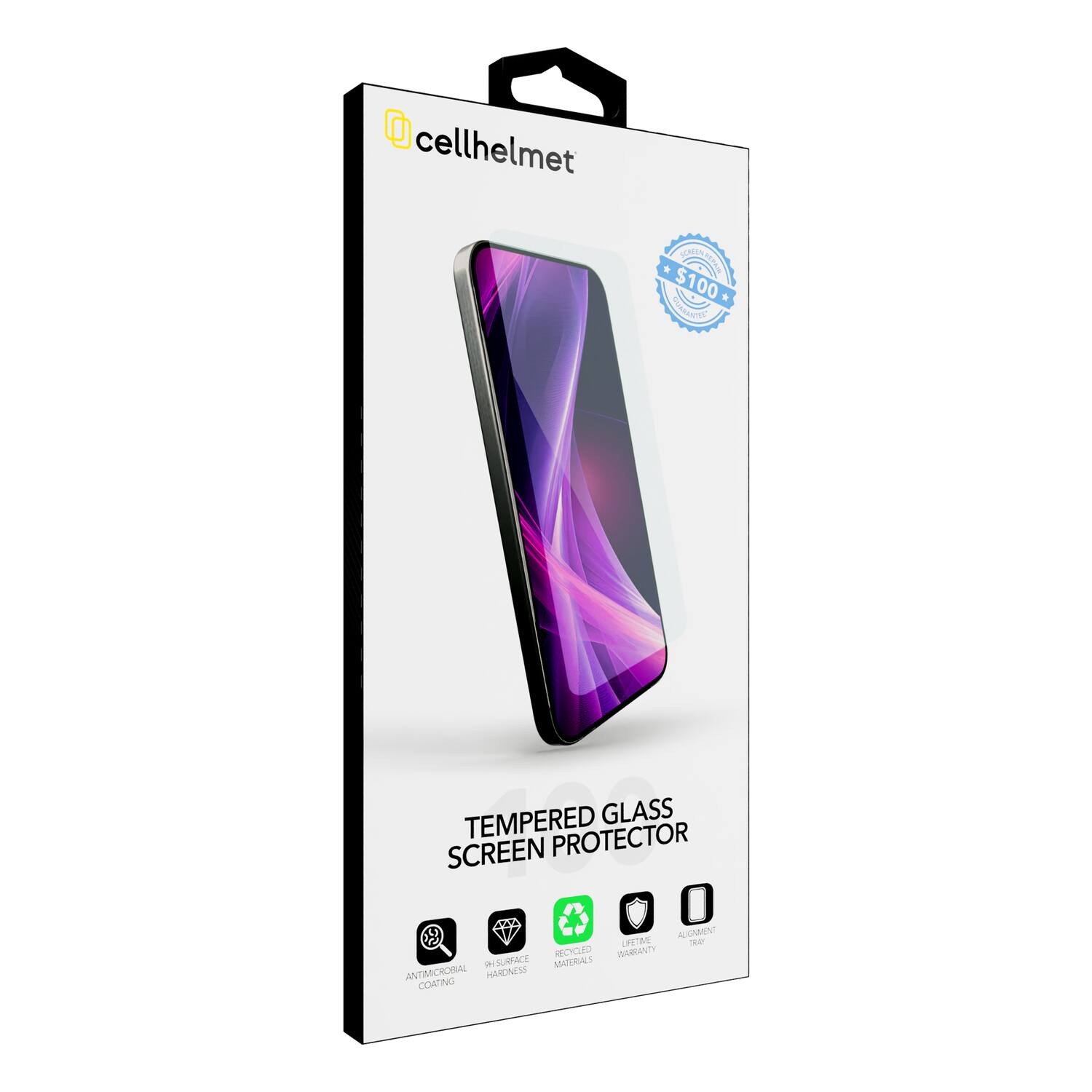 cellhelmet AE 1 FX $100 TEMPERED GLASS SCREEN PROTECTOR

- RECYCLED MATERIALS
- ANTIMICRAL COATING
- 9H SURFACE HARDNESS
- LIFETIME WARRANTY