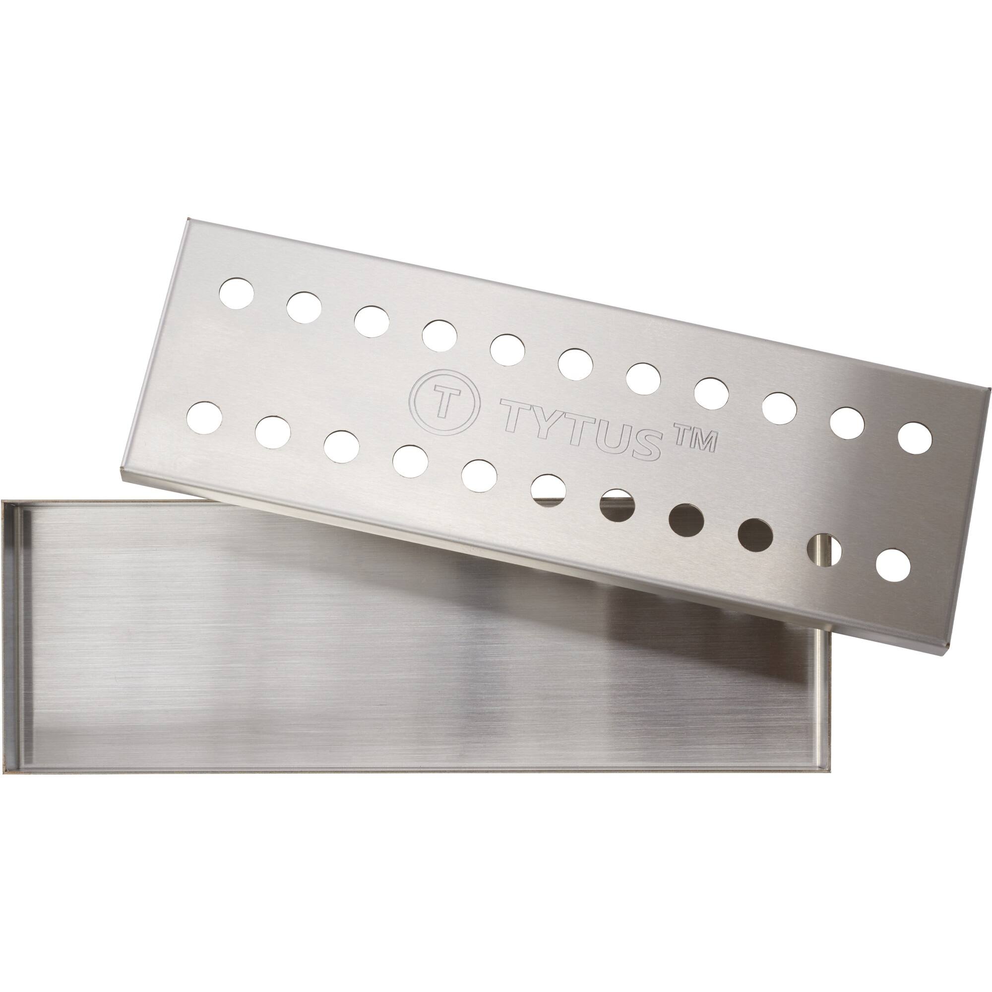 Left Zoom. Smoker Box for TYTUS Grills - Silver.