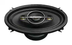 Pioneer - 4" x 6" 4-Way Car Speakers Carbon/Mica-reinforced IMPP cone (Pair) - Black - Front_Zoom
