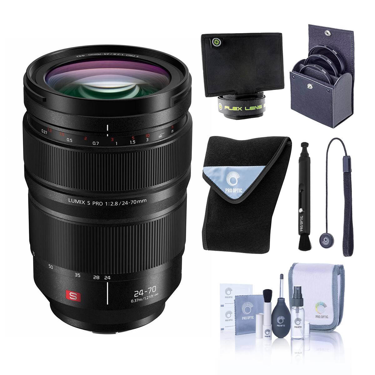 10 ENNZ PLEX LENS 00 13 15 0.5 a 0.7 I 3 1 5 1.5 10 E -b I LUMIX S PRO 1:2.8/24-70mm 1:2.8 PRO OPTIC PI 50 35 S 28 24 24-70 1200 0.37m/ ree PRO OPTIC