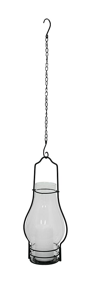 Alt View 4. Zeckos - 4 in 1 Glass Candle Lantern w/LED Flameless Candle - Clear.