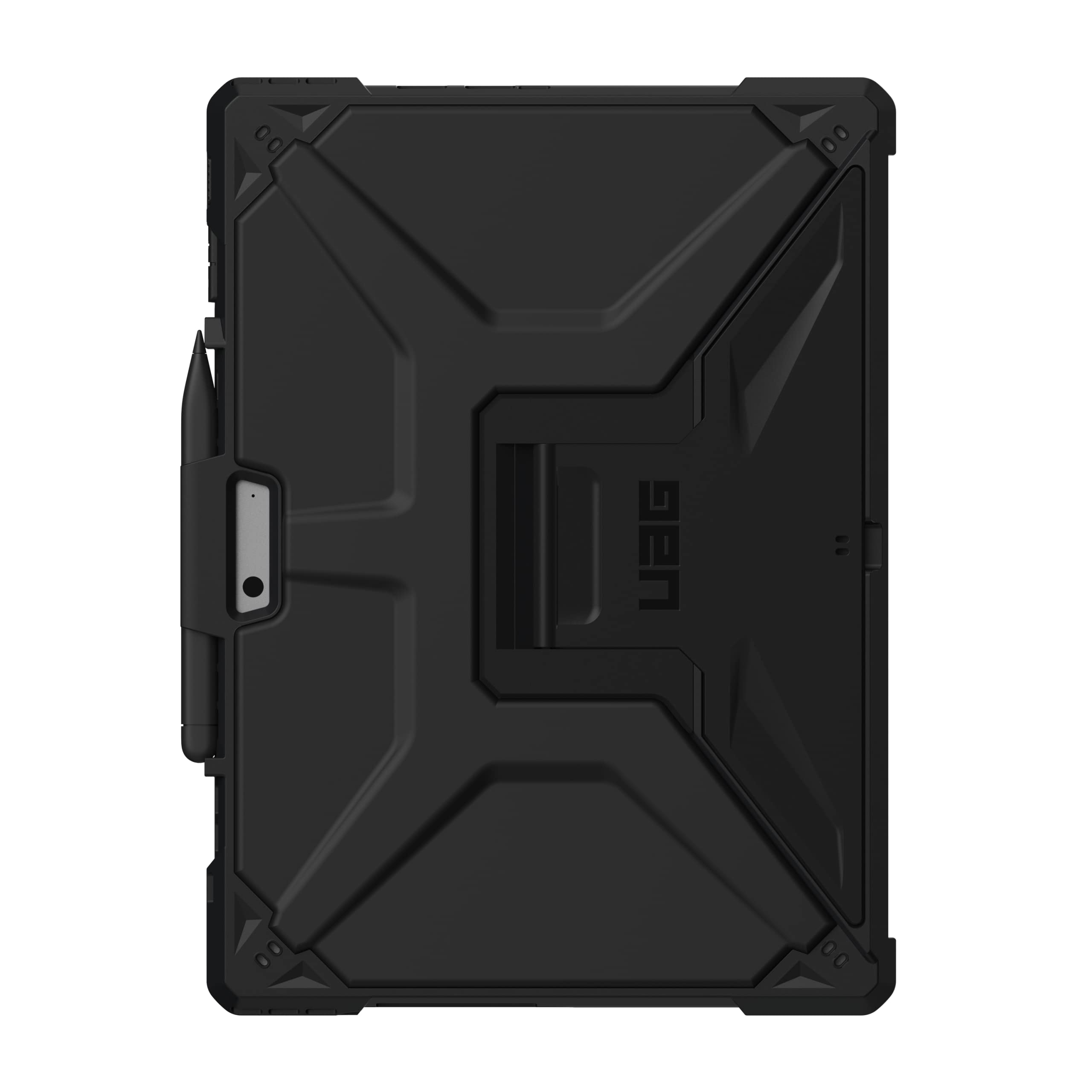 Alt View 5. UAG - Microsoft Surface Pro 13" 12th Edition/11th Edition Case w/ Built-in Kickstand & Pen Holder, Sleek & Smooth Exterior - Black.