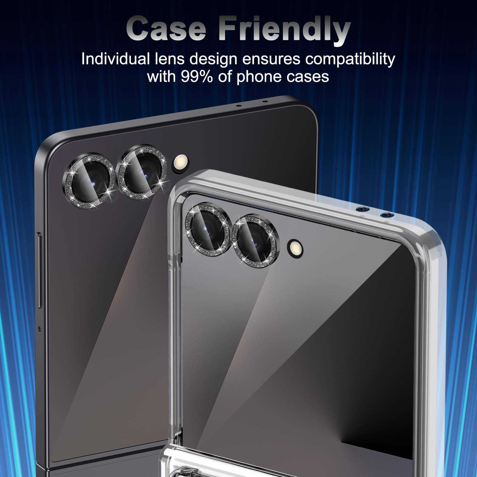 Case Friendly

Individual lens design ensures compatibility with 99% of phone cases