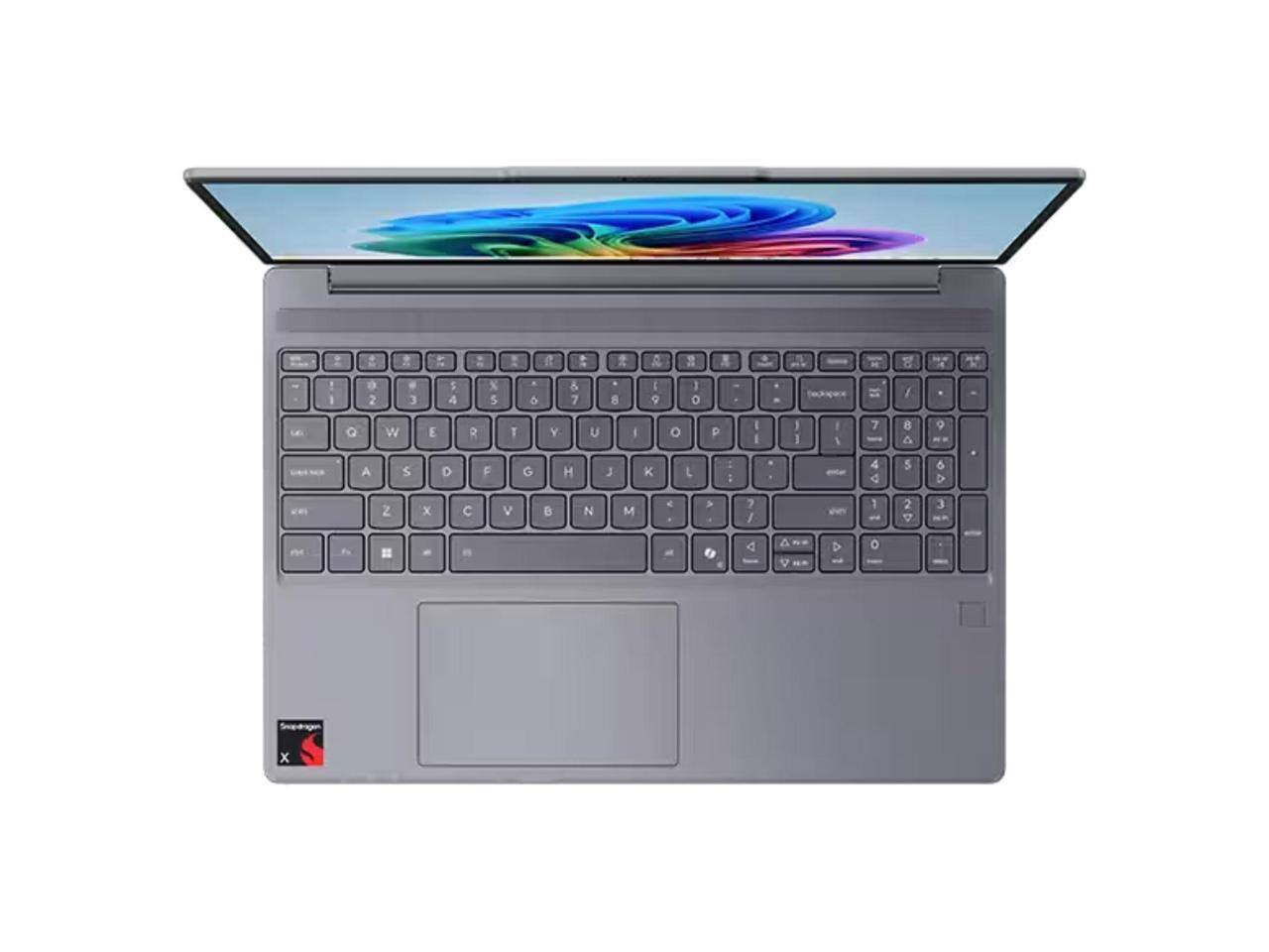 Alt View 3. Lenovo - Refurbished Lenovo IdeaPad Slim 3x Copilot+ PC, Snapdragon X, 16GB, 1TB, 15.3" Touchscreen, Windows 11 - Gray.