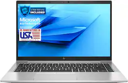Refurbished HP EliteBook 840 G7, Core i5-10310U 1.7GHz, 16GB, 512GB M.2-NVMe, 14" FHD, Win11P64, CAM, A GRADE - Silver