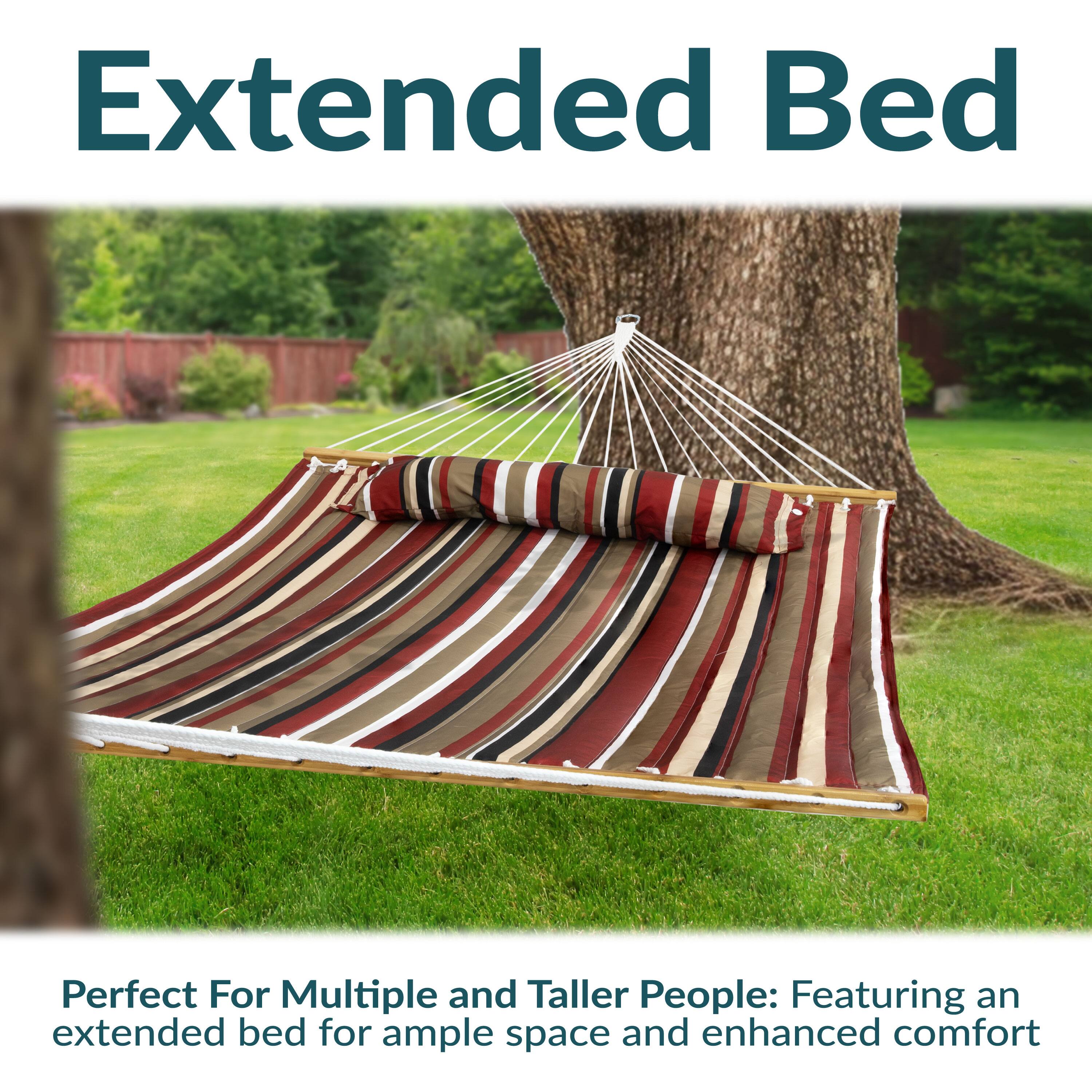 Extended Bed

Perfect For Multiple and Taller People: Featuring an extended bed for ample space and enhanced comfort