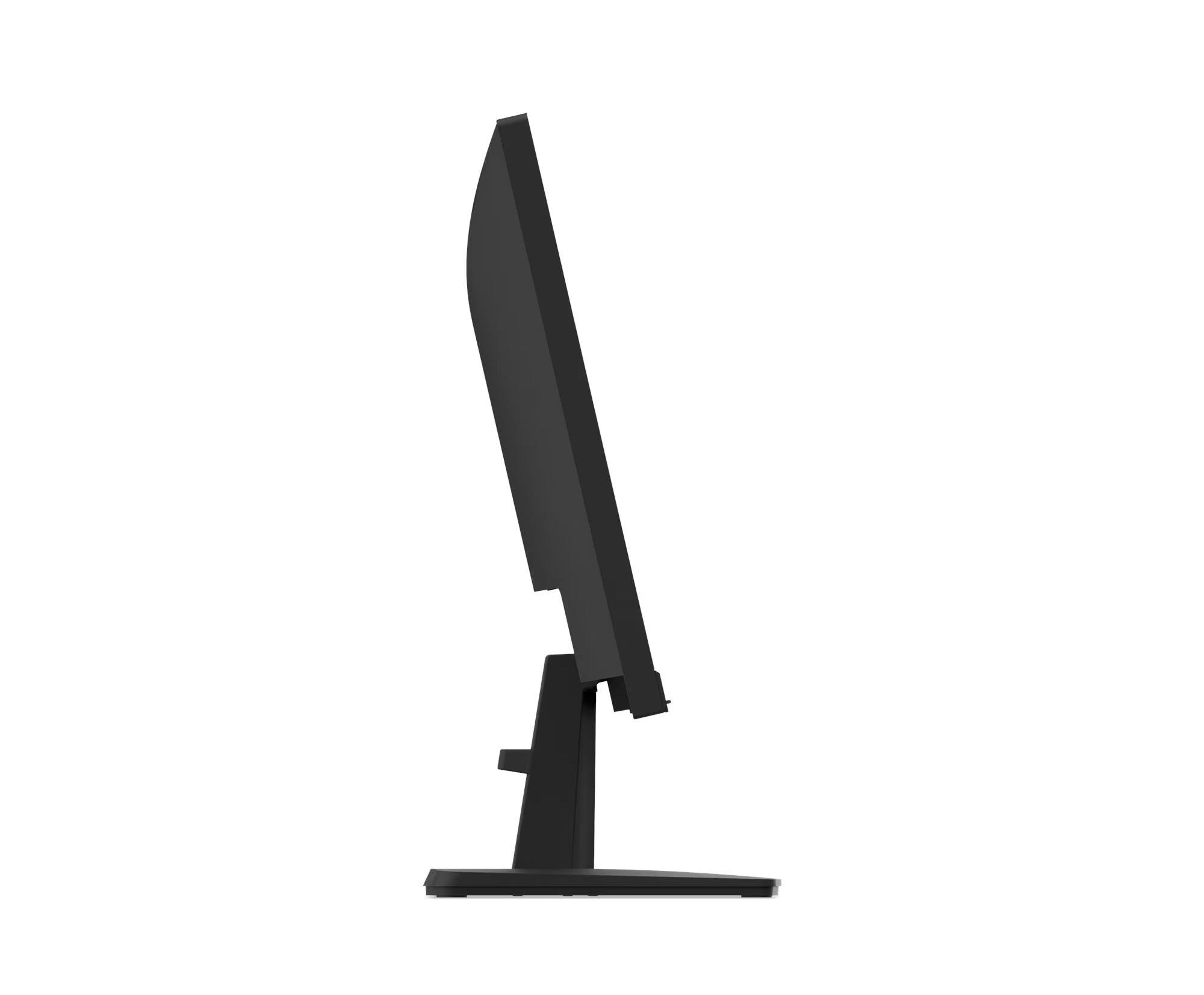 Alt View 5. Lenovo - ThinkVision 22" FHD IPS Monitor, 4ms Response Time, Anti-Glare, Flicker-Free, 100Hz Refresh Rate, HDMI & DKZ Hub 2-Pack - Black.
