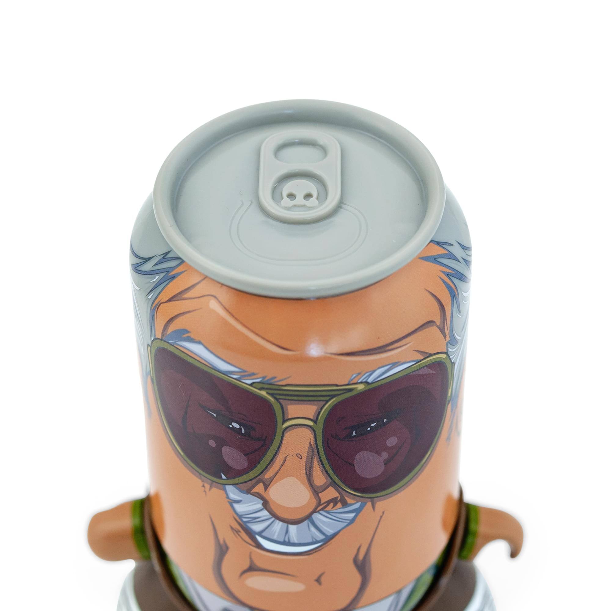 Alt View 1. Nerd Block - Stan Lee SodaZ Vinyl Can | Self-Balancing Collectible With Base | 5" Figure.