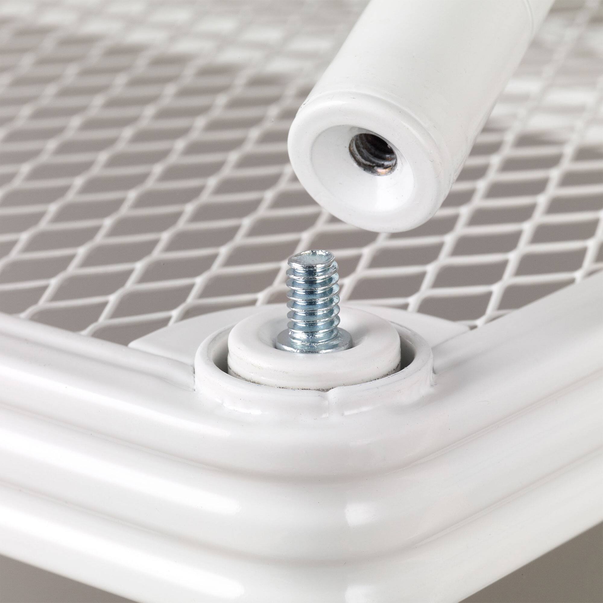 Alt View 8. Design Ideas - Design Ideas MeshWorks 2 Tier Full-Size Metal Storage Shelving Unit Rack, White - White.