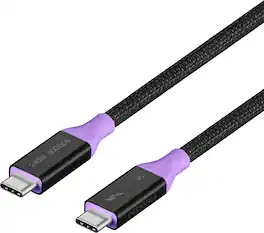 Insignia™ - 3.3-Foot Thunderbolt 5 Male USB-C to Male USB-C Cable - Black