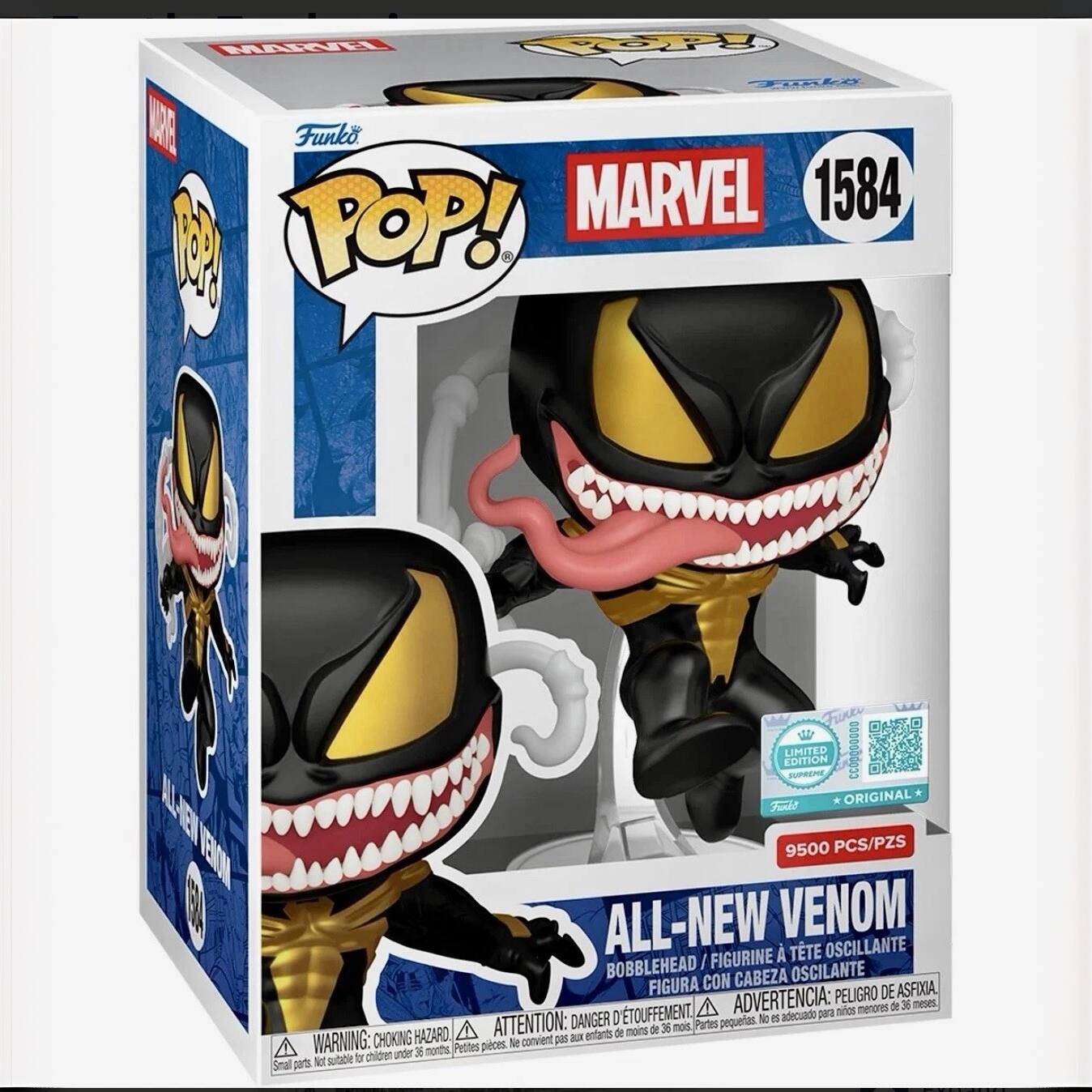 MAIK Topy TOAk Fa BRU Funko MARVEL 1584 1 POP! EDITION LIMITED SummEnTE CC00000000 ORIGINAL ALET Fomit 9500 PCS/PZS TEON ALL-NEW VENOM FIGURINE A TTE OSCILLANTE BOBBLEHEAD / CON CABEZA OSCILANTE FIGURA PELIGRO DE ASFIXIA D'TOUFFEMENT A ADVERTENCIA: para mios menores de 36 meses DANGER pequeas. No e adecuado HAZARD A ATTENTION: ax entarts de moins de 36 mos Partes WARNING: CHOKING Protes pces Me convient p chidren under 3E months Not subsble fr Smal p