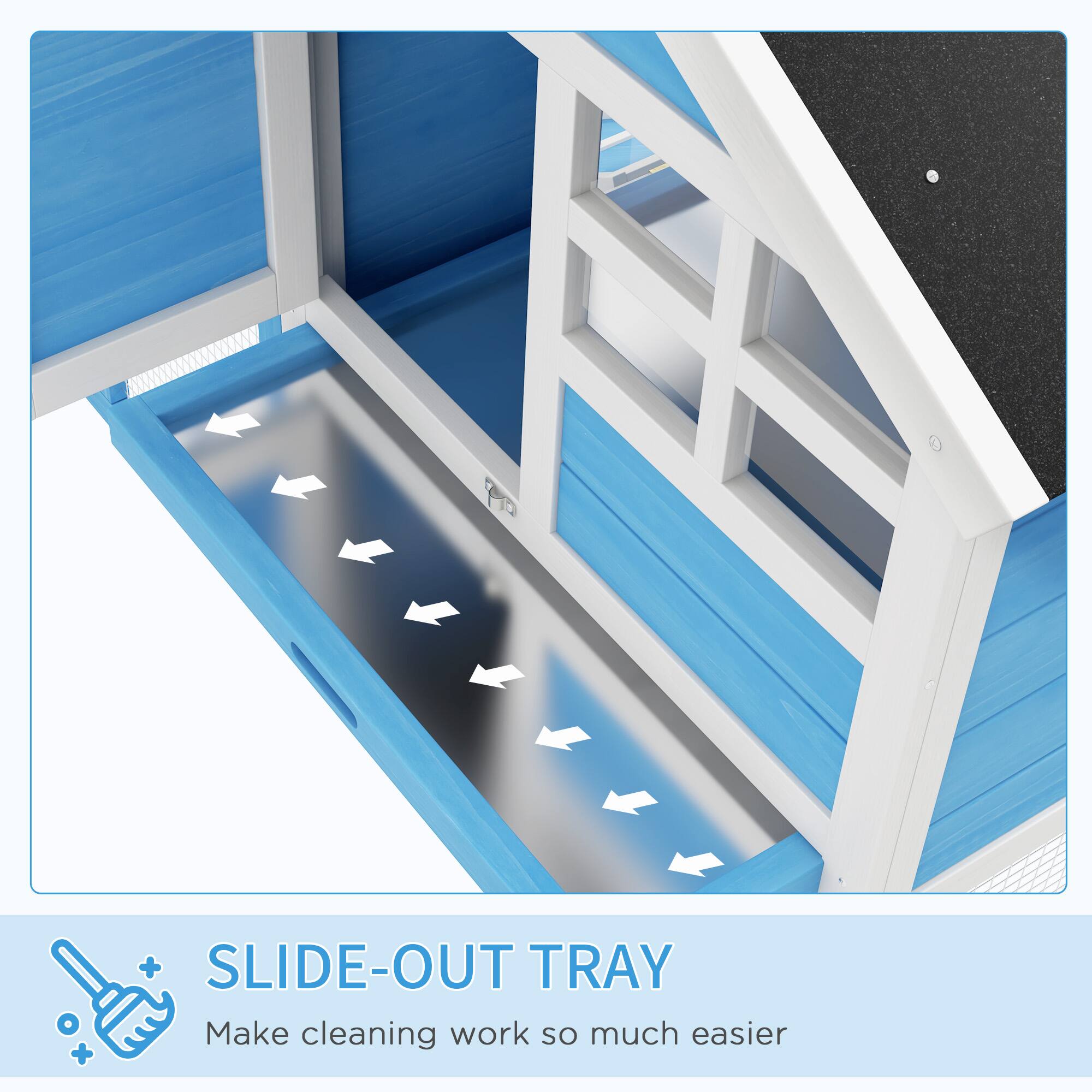 SLIDE-OUT TRAY  
Make cleaning work so much easier