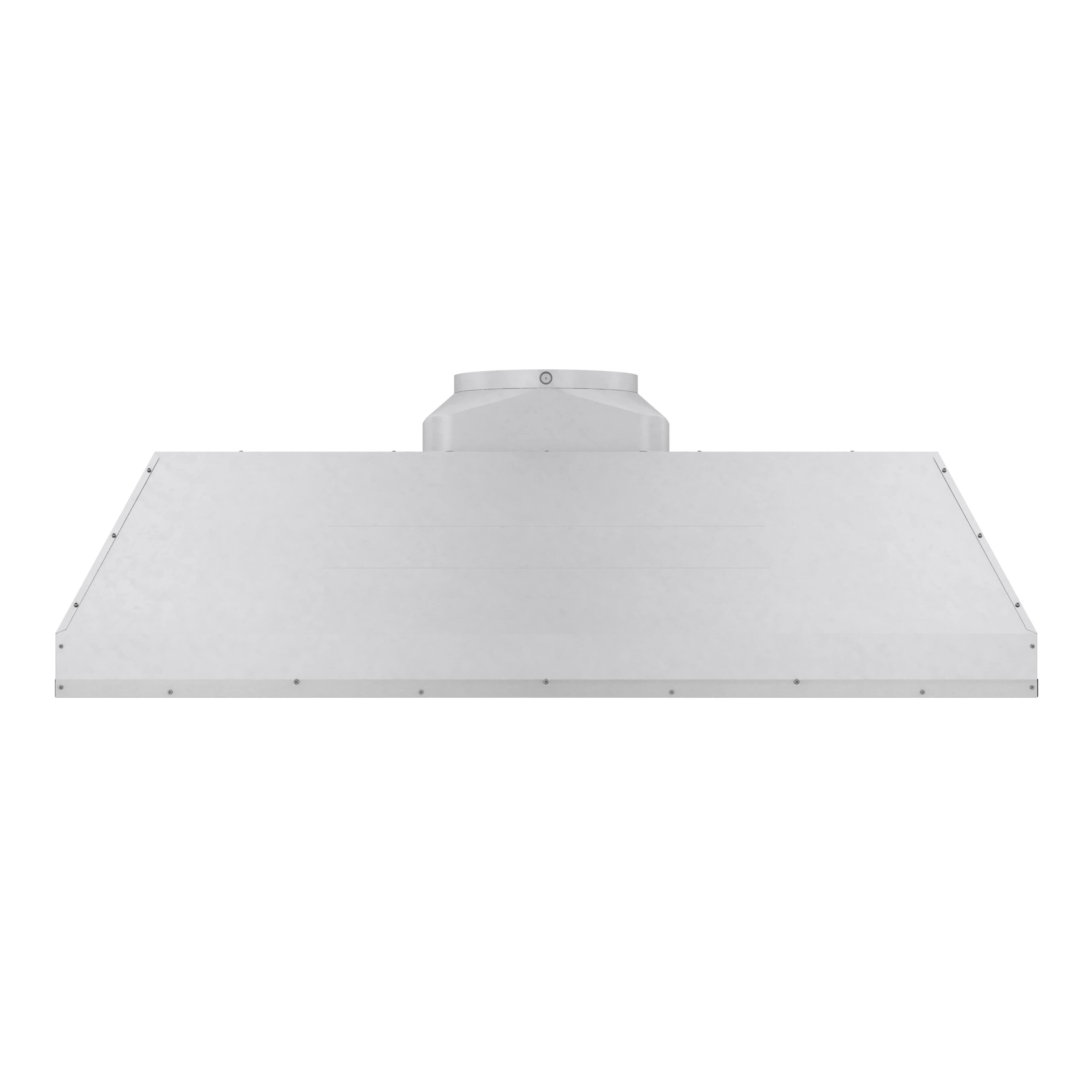 Front. Thor Kitchen - 48 Inch 1200 CFM Liner Range Hood - Stainless steel.