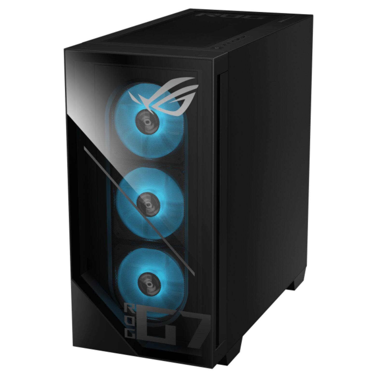 Alt View 4. ASUS - ROG G700 Intel Core Ultra 7 265F 2.4 GHz up to 5.3 GHz 32GB DDR5 1TB SSD GeForce RTX 5060 Windows 11 Home Gaming Desktop - Black.