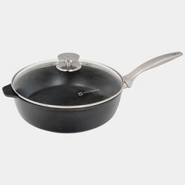 Swiss Diamond - CHD Nonstick Saute Pan with Glass Lid, 3.8 qt - Black