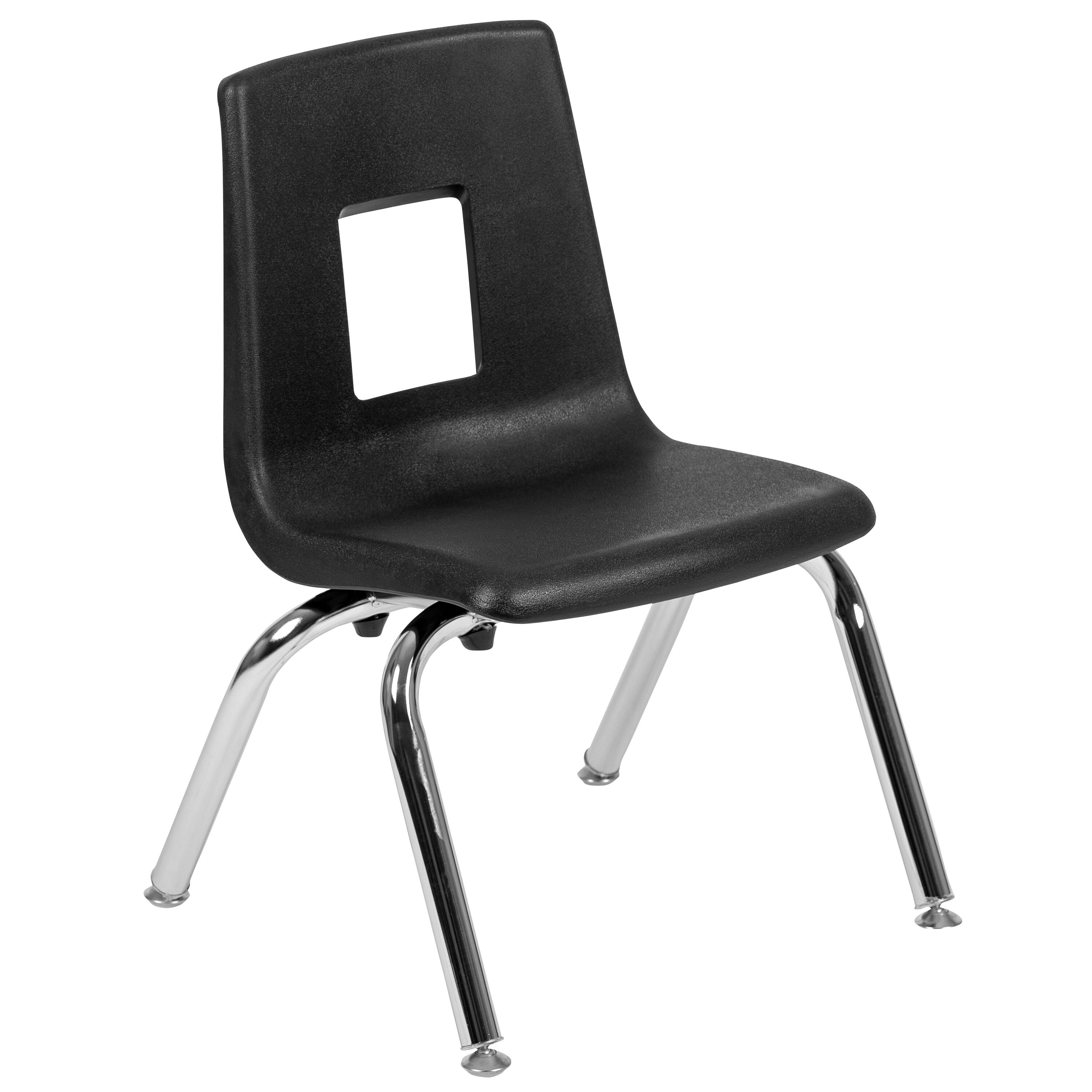 Alt View 10. Emma + Oliver - 60" Circle Wave Collaborative Laminate Activity Table Set with 12" Student Stack Chairs - Oak.