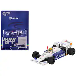 True Scale Miniatures - Toleman TG184 #19 2nd Place F1 "Monaco GP" (1984) with Driver Figure Limited Edition 1/64 Diecast Model Car by Mini GT