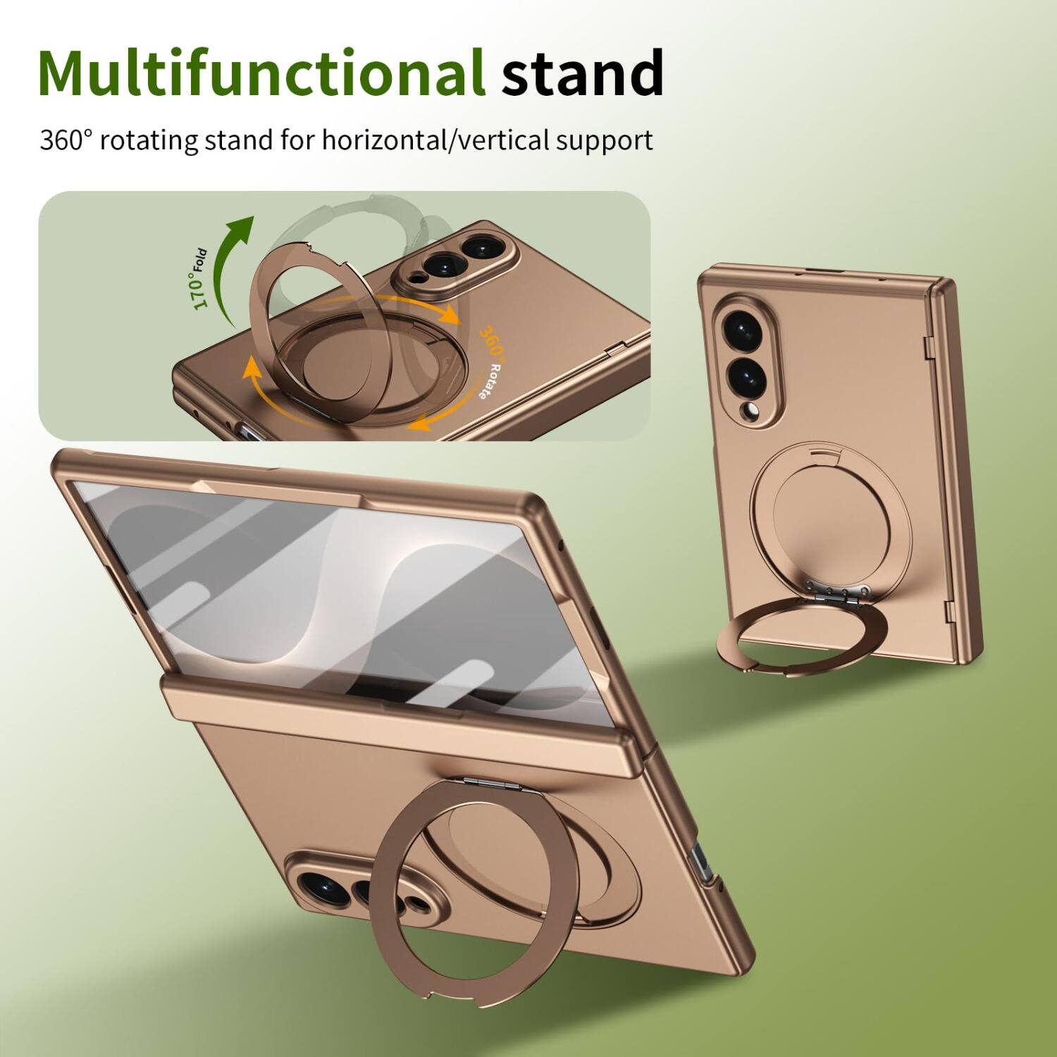 Multifunctional stand  
360° rotating stand for horizontal/vertical support