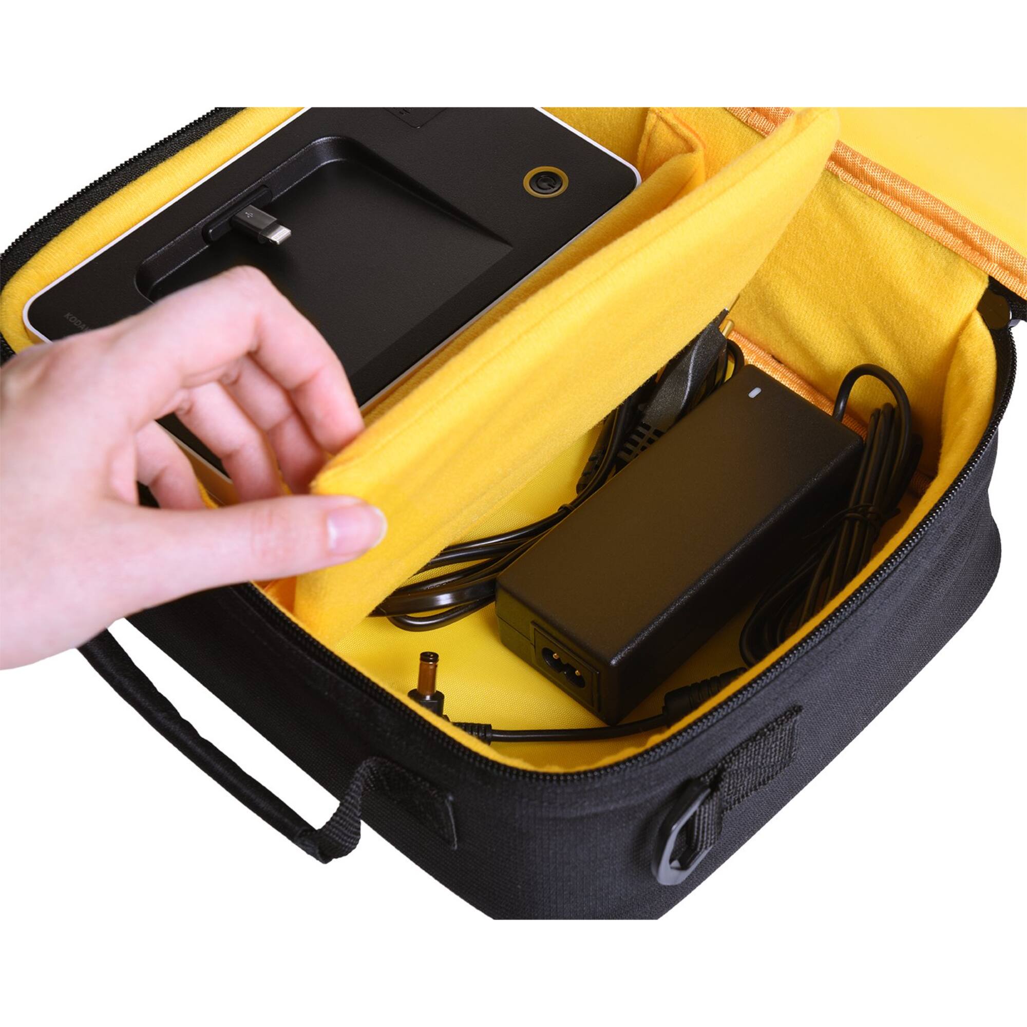 Alt View 5. Ritz Gear - Portable Deluxe Photo Printer Case – Travel Bag for HP Sprocket Studio & Accessories - Black.