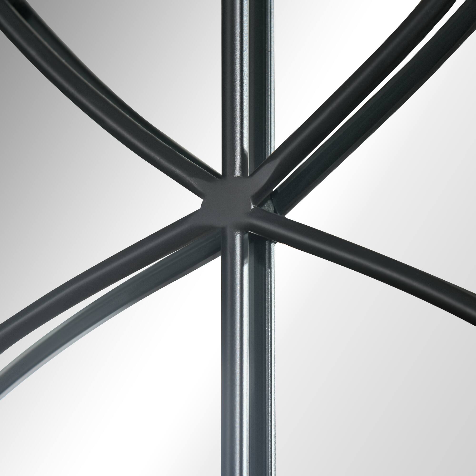 Alt View 4. Homcom - 36.5" x 23.5" Large Farmhouse Wall Mirror, Arch Window Mirror for Wall Decor in Living Room, Bedroom, Entryway.