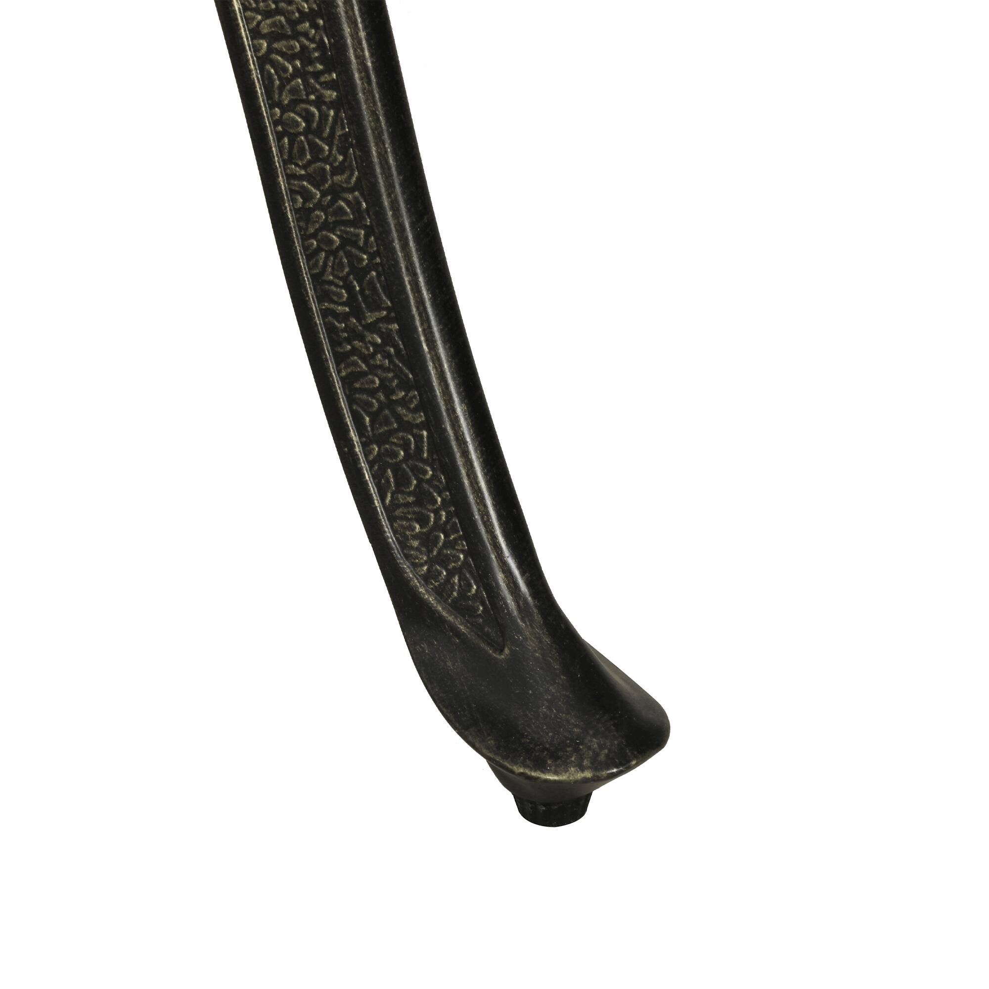 Alt View 4. Mondawe - 59" Cast Aluminum Rectangular Dining Table - Bronze.