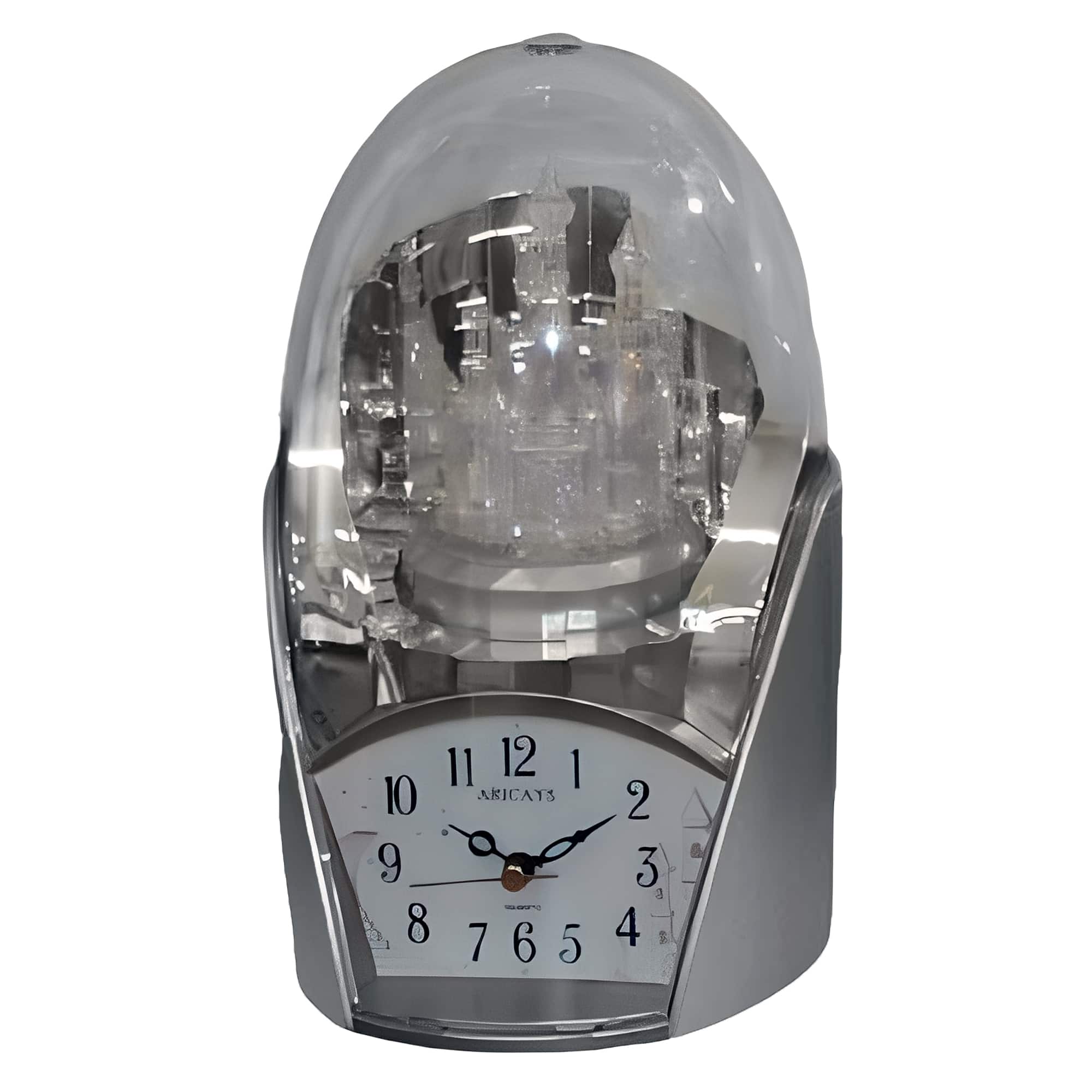 FC Design - 10"W Silver & Brown Vintage Dome Design Table/Wall Clock - Multicolor