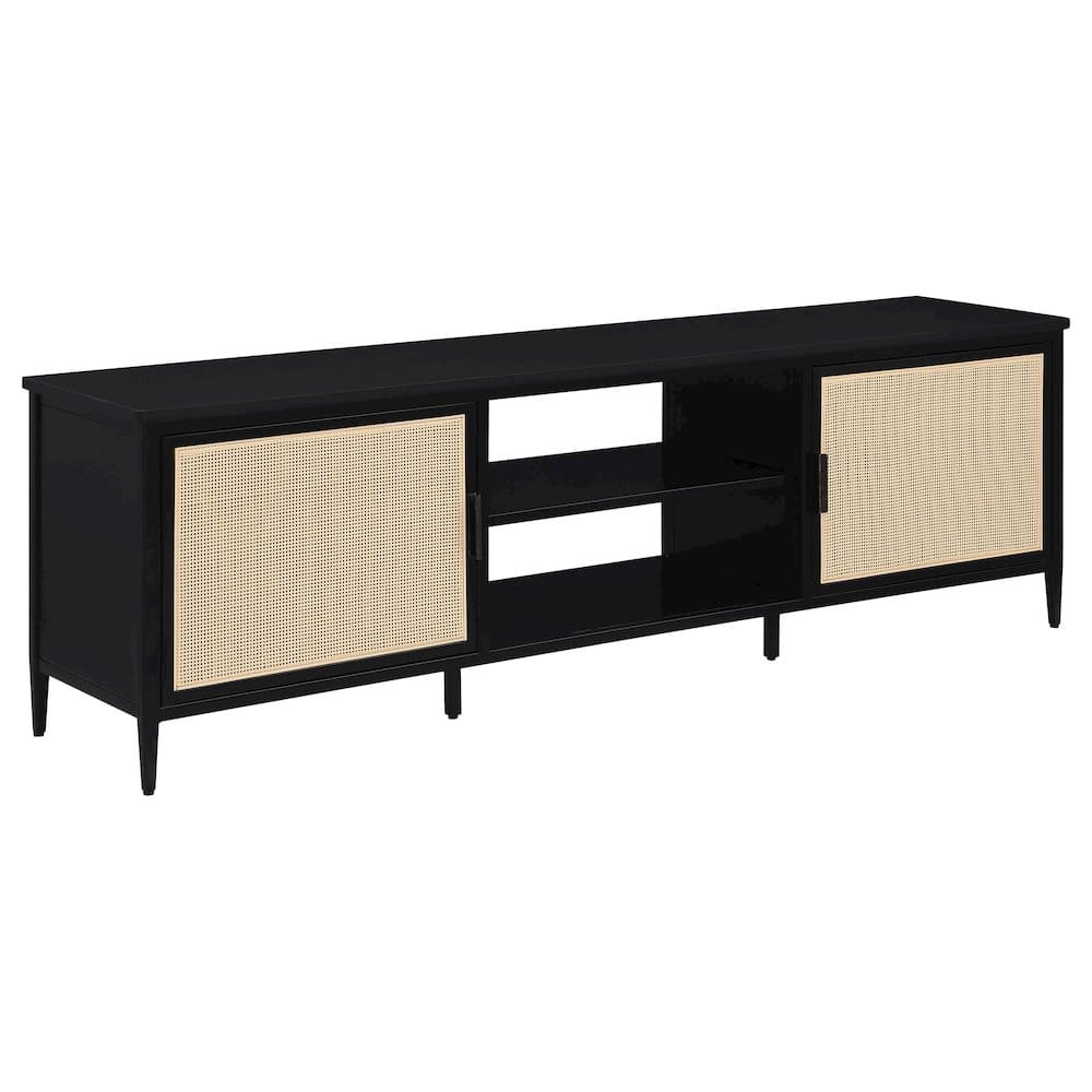 Coaster Co. of America - Amherst 2-door 70-inch Metal TV Stand Media Console - Black
