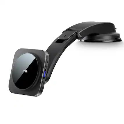 Front. ESR Gear - Qi2 Dashboard Magnetic Wirelesss Charger for iPhone 16, 15, 14, 13 Pro, Pro Max, & Mini - Black.