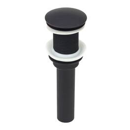 Akicon - Push Button Bathroom Sink Drain Stopper Without Overflow in Oil Rubbed Bronze - Oil-Rubbed Bronze