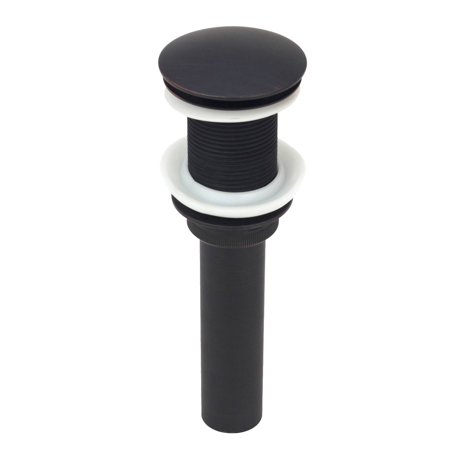 Front. Akicon - Akicon Push Button Bathroom Sink Drain Stopper Without Overflow in Oil Rubbed Bronze - Oil Rubbed Bronze.