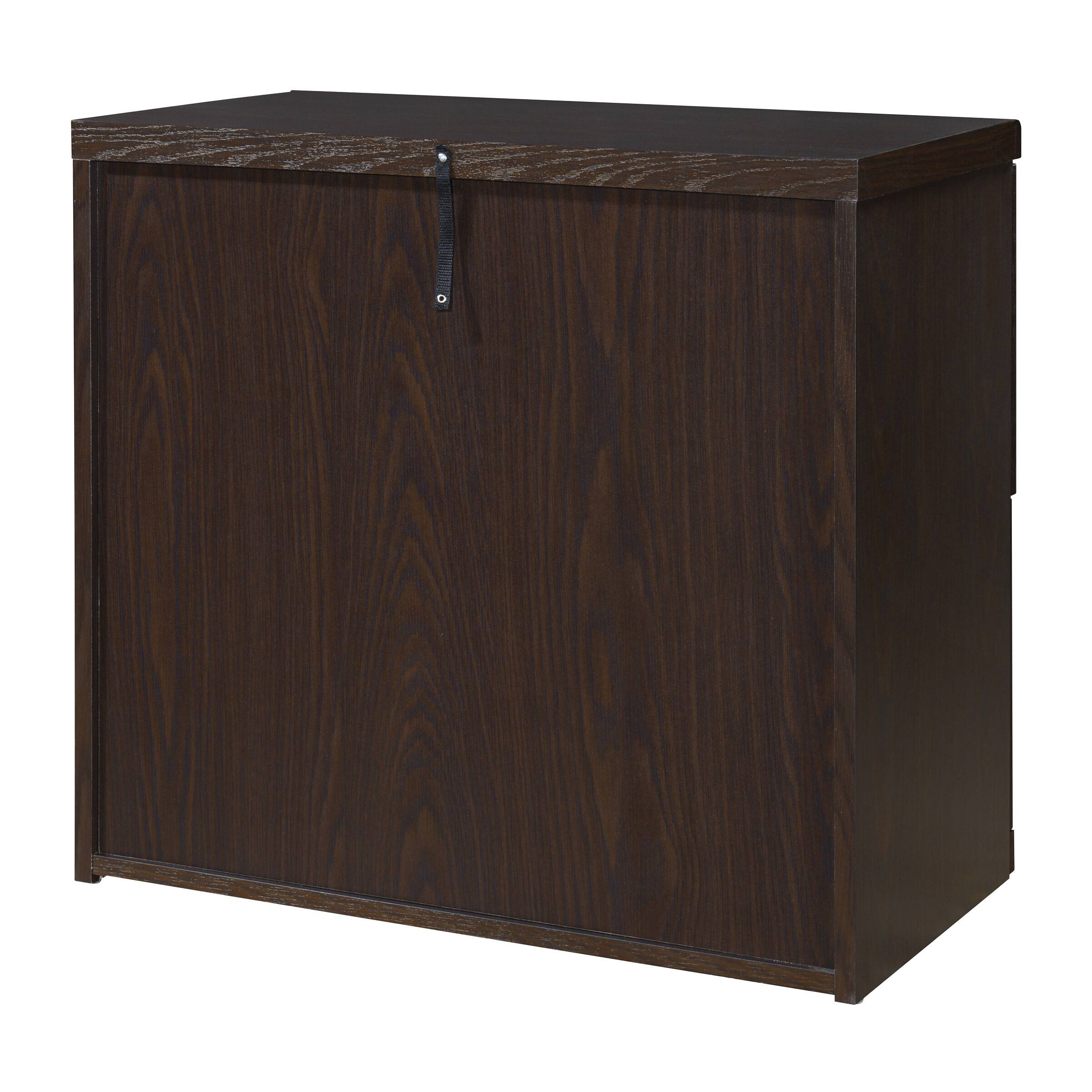 Alt View 13. OSP Home Furnishings - Alpine 2-Drawer Lateral File with Lockdowel Fastening System - Espresso.