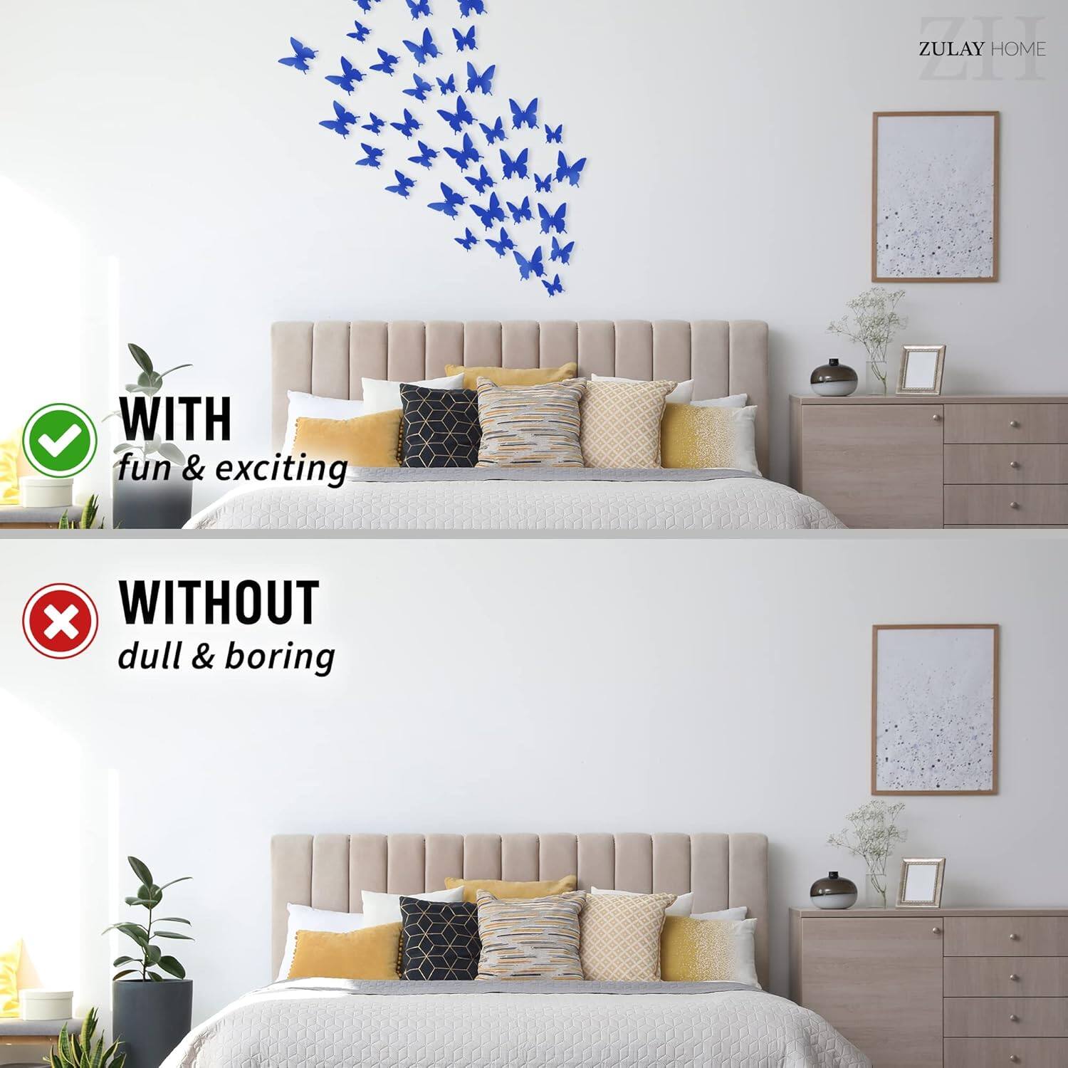 ZULAY HOME WITH fun & exciting x WITHOUT dull & boring