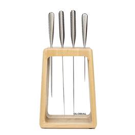 Global - Hashira 5-Piece Knife Block Set - Silver