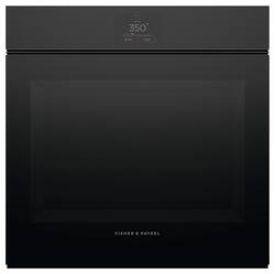 Fisher & Paykel - Minimal 24-in self-cleaning 16 function Tall - Black Glass - Front_Zoom