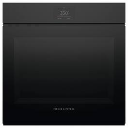 Fisher & Paykel - Minimal 24-in self-cleaning 16 function Tall - Black Glass