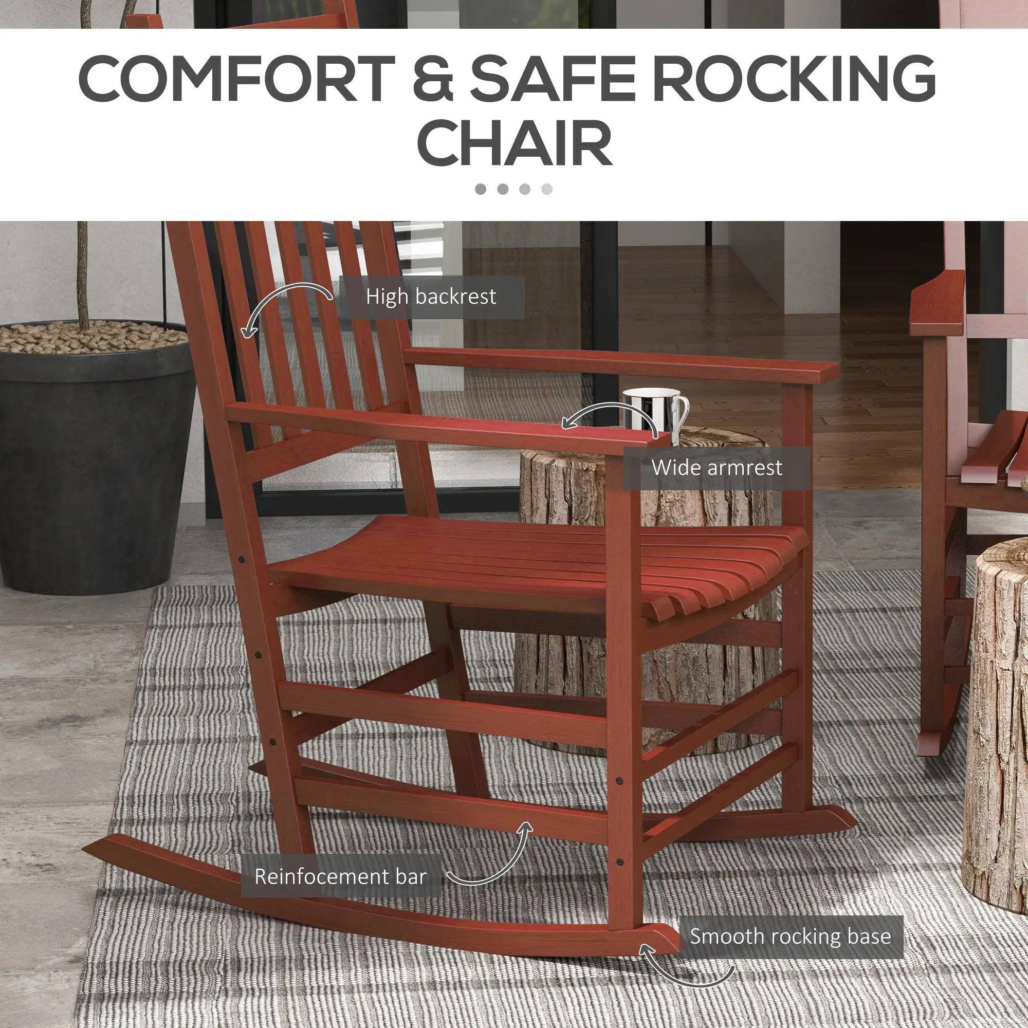 COMFORT & SAFE ROCKING CHAIR

- High backrest
- Wide armrest
- Reinforcement bar
- Smooth rocking base