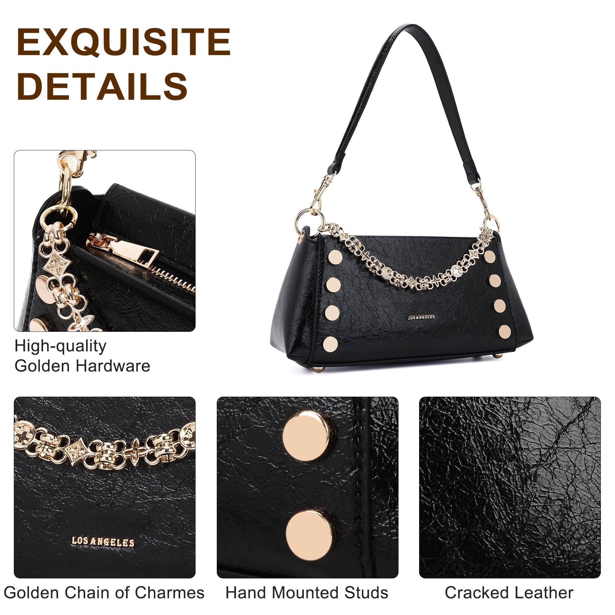 EXQUISITE DETAILS

High-quality Golden Hardware

Golden Chain of Charms

Hand Mounted Studs

Cracked Leather

LOS ANGELES