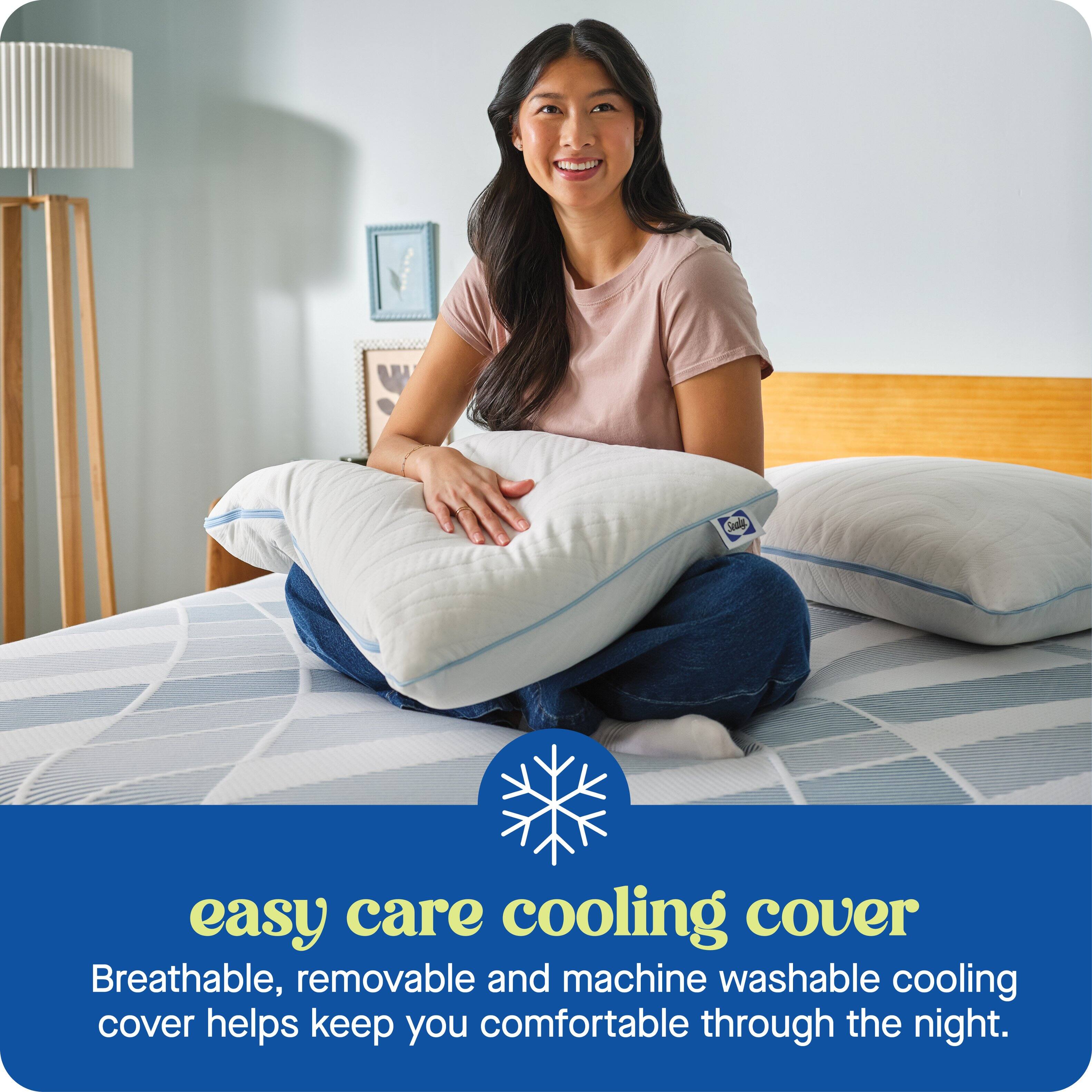 easy care cooling cover  
Breathable, removable and machine washable cooling cover helps keep you comfortable through the night.