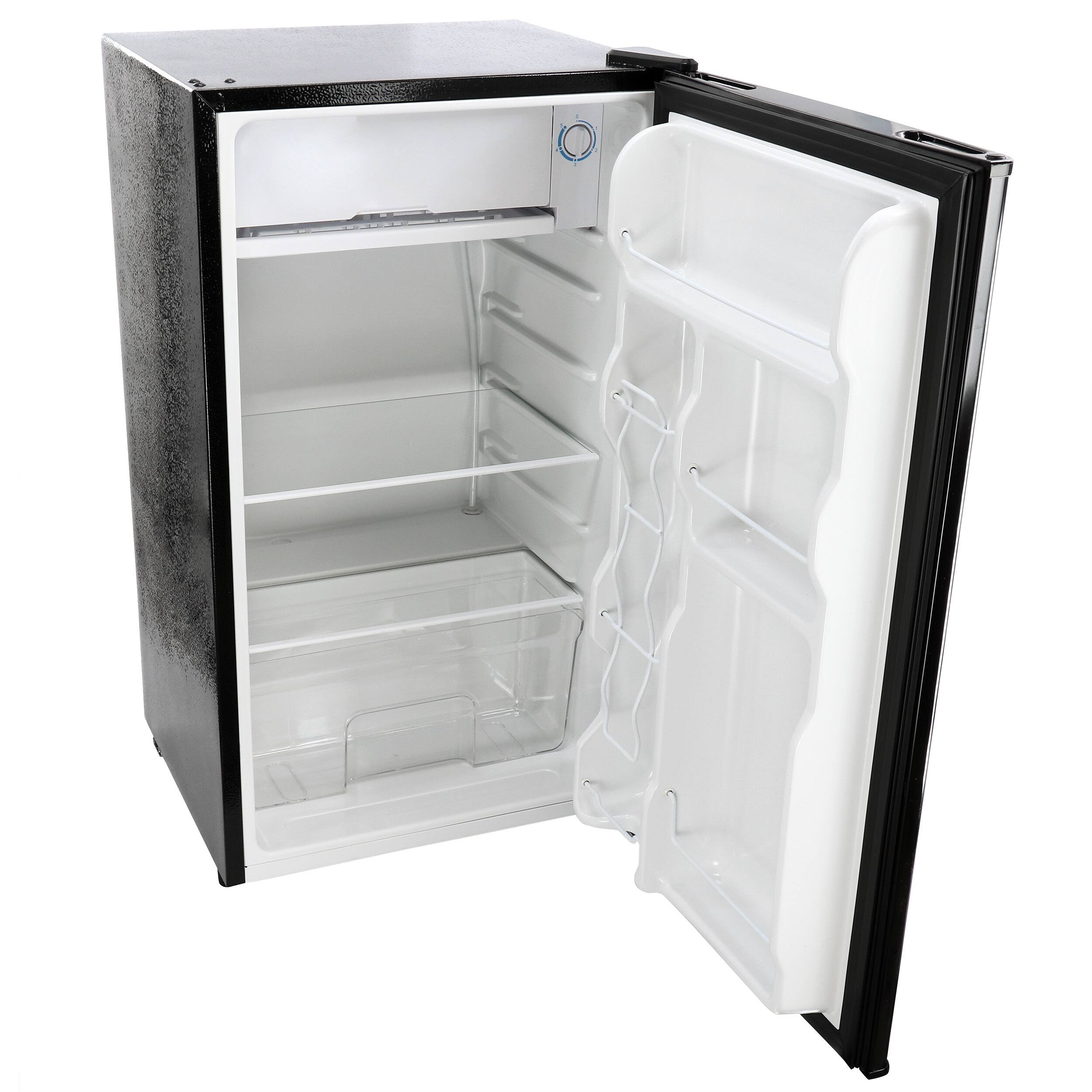 Alt View 5. MegaChef - MegaChef 3.2 cu. ft. Compact Freestanding Mini Refrigerator in Black - Black.