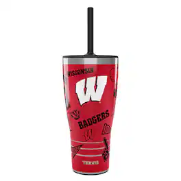 Tervis - Wisconsin Badgers 30oz. Swag Tumbler With Straw Lid - Multicolor