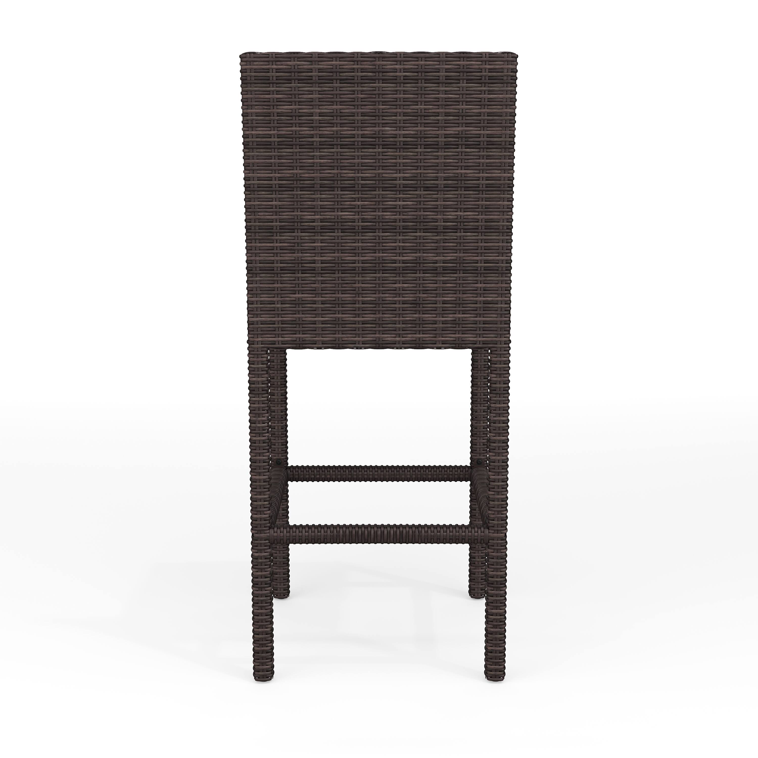 Alt View 7. Martha Stewart - Bedford 2PK Outdoor Rattan Wicker Bar Stools - Brown.