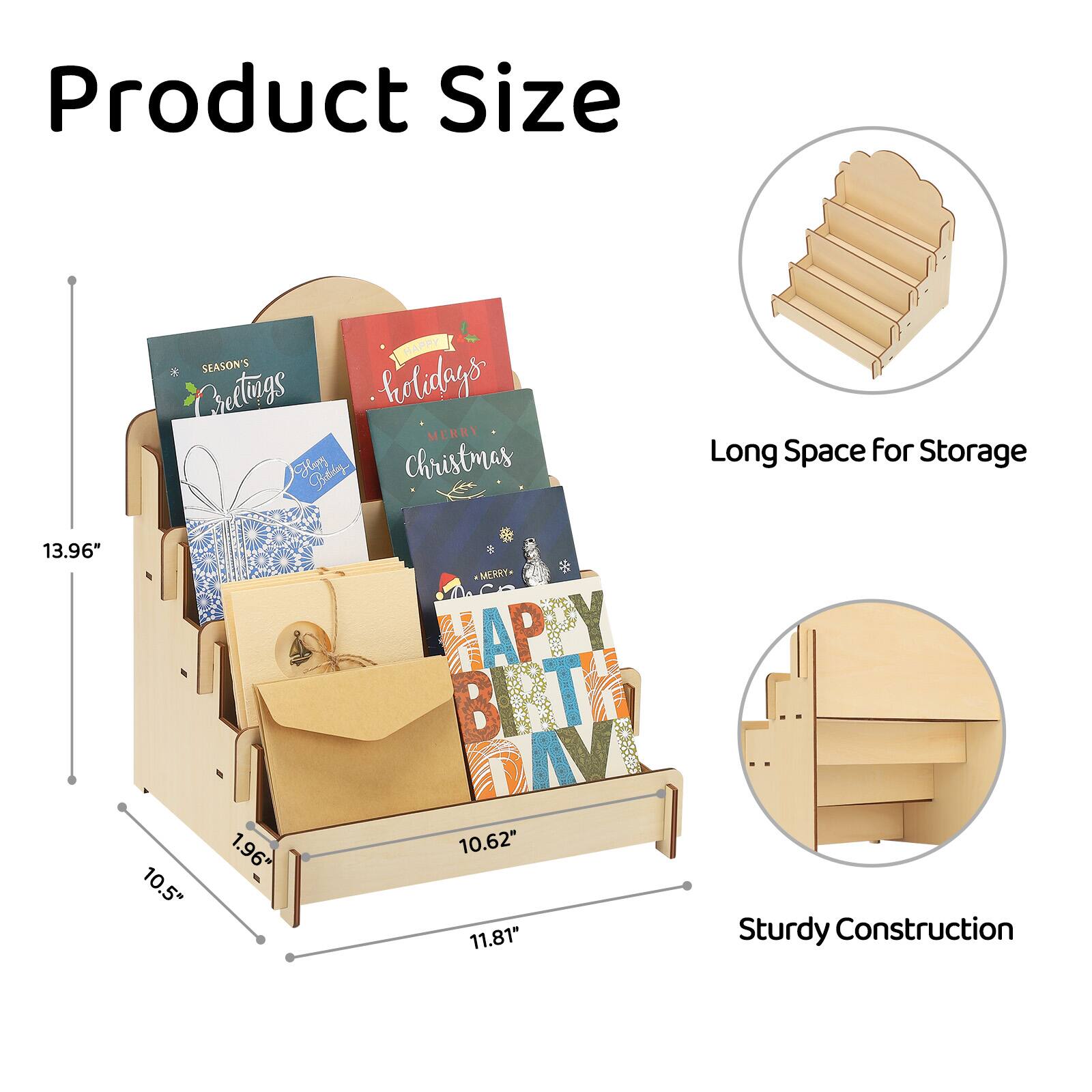 Product Size

HAPPY SEASON'S Greetings belatags MERRY Happy Bottley Christmas

Long Space for Storage

13.96"  
10.5"  
1.96"  
10.62"  
11.81"

Sturdy Construction