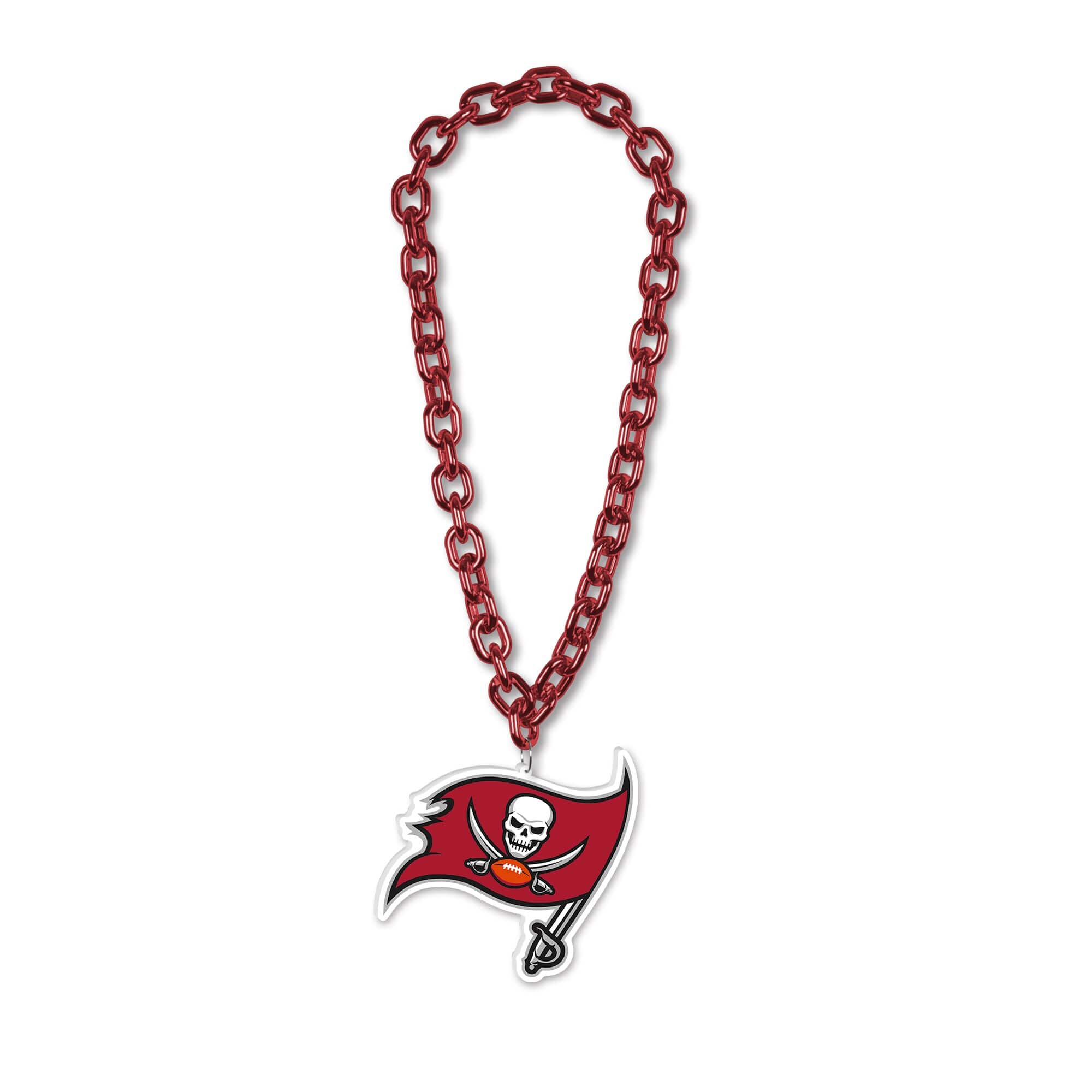 WinCraft - Tampa Bay Buccaneers Big Chain Logo Plastic Necklace - Multicolor