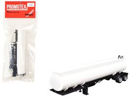 Elliptical Tanker Trailer 1/87 (HO) Plastic Model by Promotex - White
